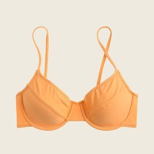 JCrew 1993 Underwire Bathing Suit Top// Warm Clemetine